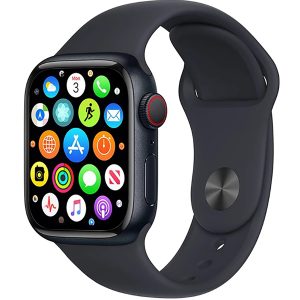 ساعت هوشمند روزمره، ورزشی و رسمی ورنا مدل W45 Max، سایز قاب 45 میلی‌متر، جنس بدنه از استیل، دارای بند سیلیکون، سازگار با سیستم عامل اندروید و iOS، دارای سنسور گام‌شمار، پشتیبانی از زبان فارسی