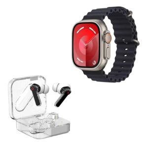 ساعت هوشمند ونتوس مدل PRO ULTRA 2 به همراه هدفون بلوتوثی